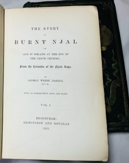 The Story of Burnt Njal:  Or Life in Iceland at the End of the Tenth Century, From the Icelandic of the Njals Saga [two volume set] - Image 3