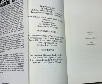 Psycho II (Signed Limited First Edition) - Image 2