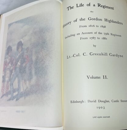 The Life of a Regiment Volume II : The History of the Gordon Highlanders from 1816-1898. Including an account of the 75th Regiment from 1787 To 1881 - Image 3