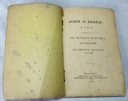 John O'Arnha': A Tale to Which Are Added the Murderit Mynstrell and Other Poems - Image 2