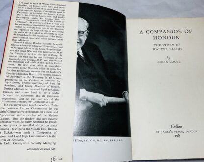 A Companion of Honour: The Story of Walter Elliot; In Scotland and in Westminster - Image 2