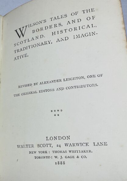 Wilson's Tales of the Borders, and of Scotland: Historical, Traditional and Imaginative - Image 2