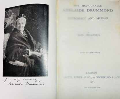 The Honourable Adelaide Drummond: Retrospect And Memoir - Image 2