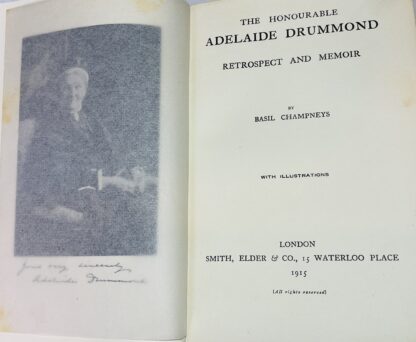 The Honourable Adelaide Drummond: Retrospect And Memoir - Image 3