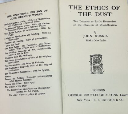 The Ethics Of The Dust: Ten Lectures To Little Housewives On The Elements Of Crystallization - Image 2