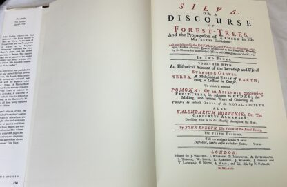 Sylva: Or a Discourse of Forest-trees and the Propogation of Timber in His Majesties Dominions [together with] Pomona, or an Appendix Concerning Fruit-Trees in Relation to Cider. 1664. [ Facsimile edition] - Image 2