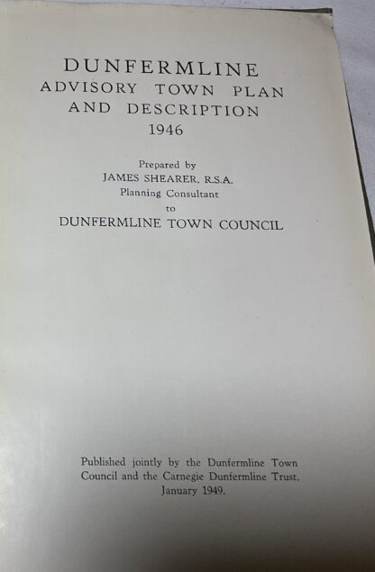 Dunfermline Advisory Town Plan and Description, 1946 - Image 3