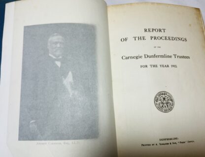 Report of the Proceedings of the Carnegie Dunfermline Trustees for the Year 1912 - Image 2