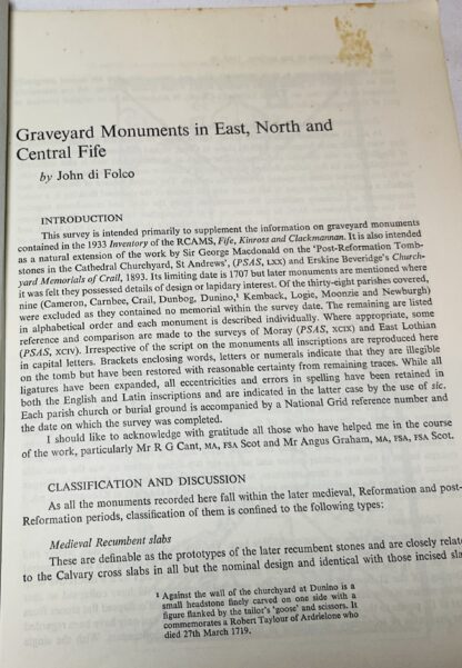 Graveyard Monuments in East, North and Central Fife - Image 3
