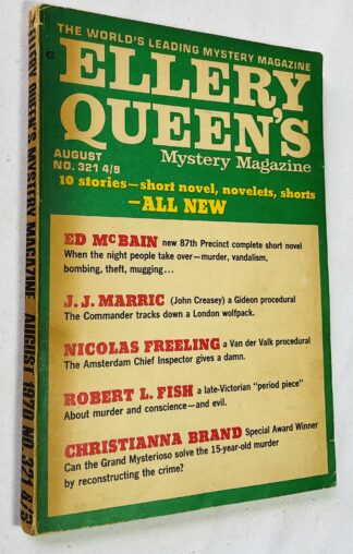 Ellery Queen's Mystery Magazine  August 1970 No.321