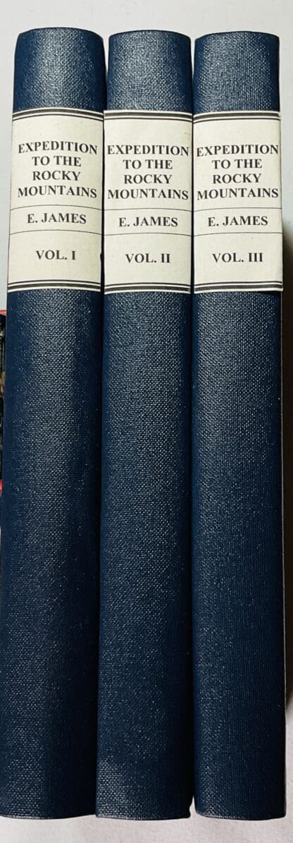 Account of an Expedition from Pittsburgh to The Rocky Mountains, Performed In the Years 1819, 1820. By Order of The Hon. J.C. Calhoun, Secretary of War, Under the Command of Maj. S.H. Long, of the U.S. Top. Engineers: Compiled From The Notes of Major Long  . In Three Volumes
