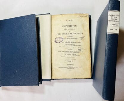 Account of an Expedition from Pittsburgh to The Rocky Mountains, Performed In the Years 1819, 1820. By Order of The Hon. J.C. Calhoun, Secretary of War, Under the Command of Maj. S.H. Long, of the U.S. Top. Engineers: Compiled From The Notes of Major Long  . In Three Volumes - Image 2
