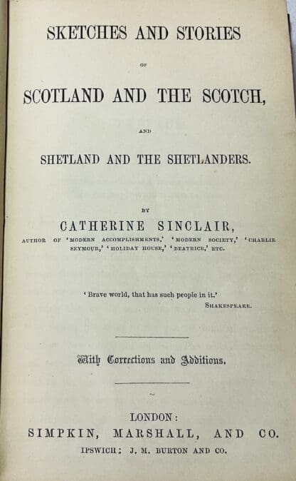 Sketches and Stories of Scotland and the Scotch; and Shetland and the Shetlanders - Image 2