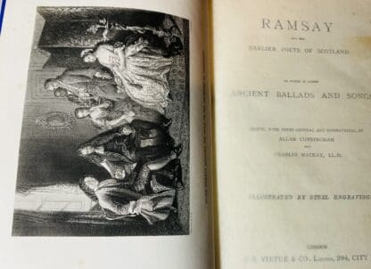 Ramsay And The Earlier Poets Of Scotland To Which Is Added Ancient Ballads and Songs. Edited, With Notes Critical and Biographical By Allan Cunningham. Illustrated by Steel Engravings. - Image 3