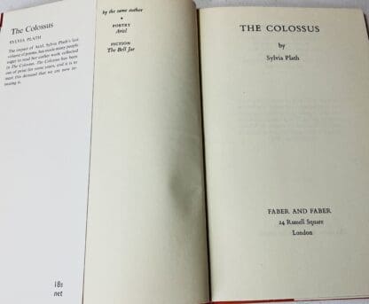 The Colossus : Poems - Image 2