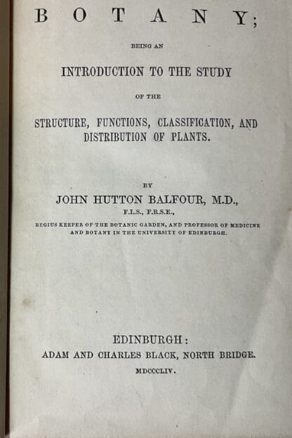 Outlines of Botany: Being an introduction to the study of the structure, functions, classification and distribution of plants - Image 3