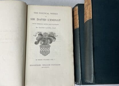 The Poetical Works of Sir David Lyndsay: With Memoir, Notes and Glossary [3 Volume Set] - Image 2
