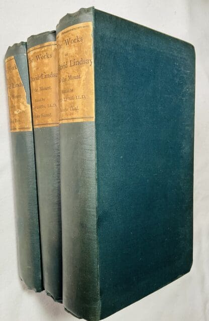 The Poetical Works of Sir David Lyndsay: With Memoir, Notes and Glossary [3 Volume Set] - Image 5