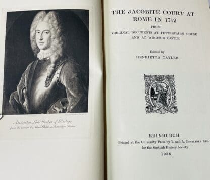 The Jacobite Court at Rome in 1719: From Original Documents at Fettercairn House (Narrative of Lord Pitsligo) and at Windsor Castle. - Image 2