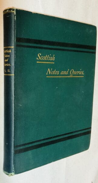 Scottish Notes and Queries: Volume 2