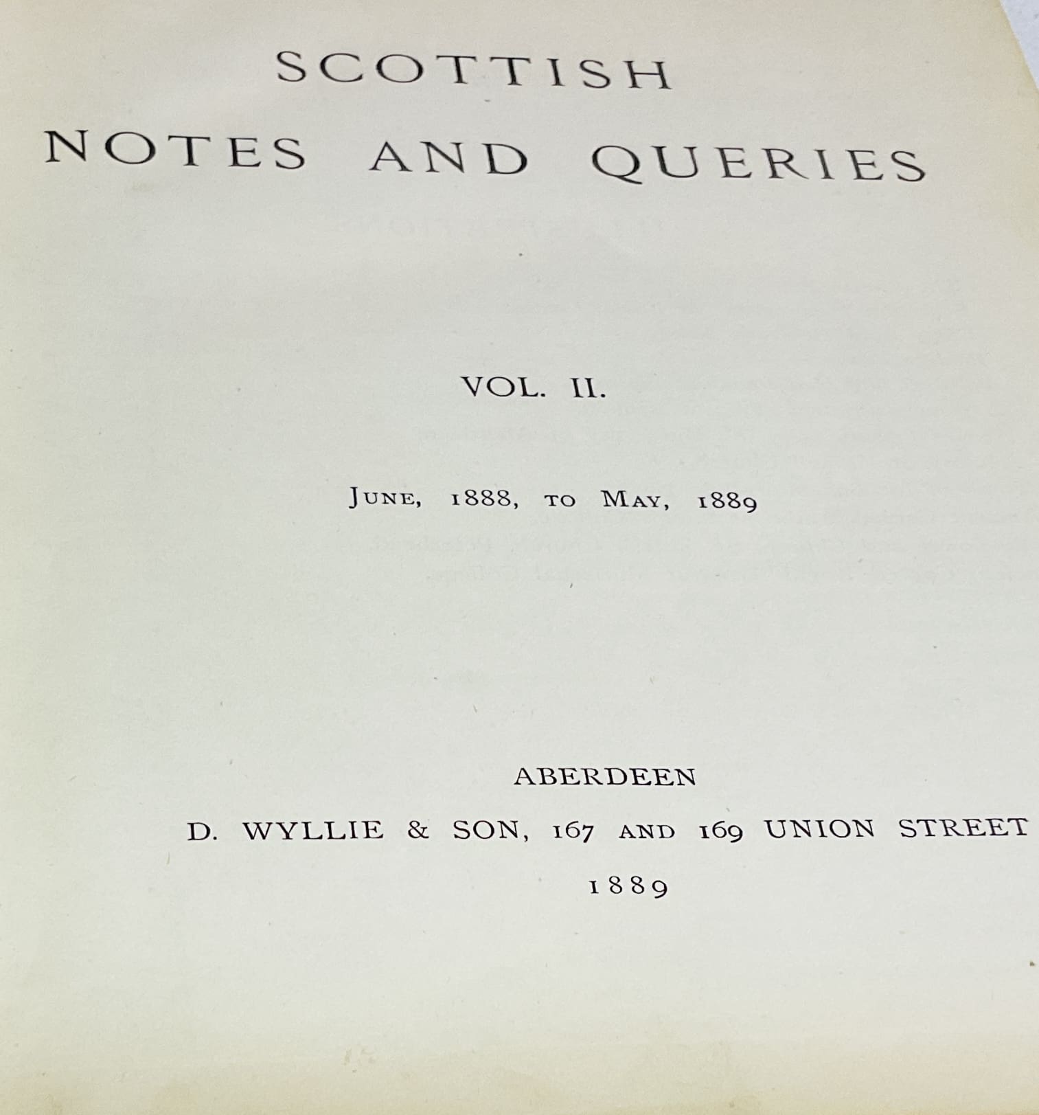 Scottish Notes and Queries: Volume 2 - Image 2