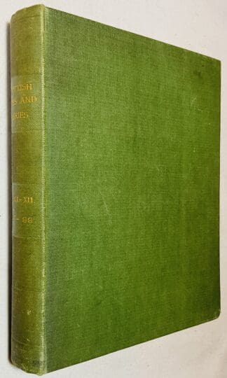 Scottish Notes and Queries  Volume  XI and Volume XII- June 1897, to May 1899. (1st Series)