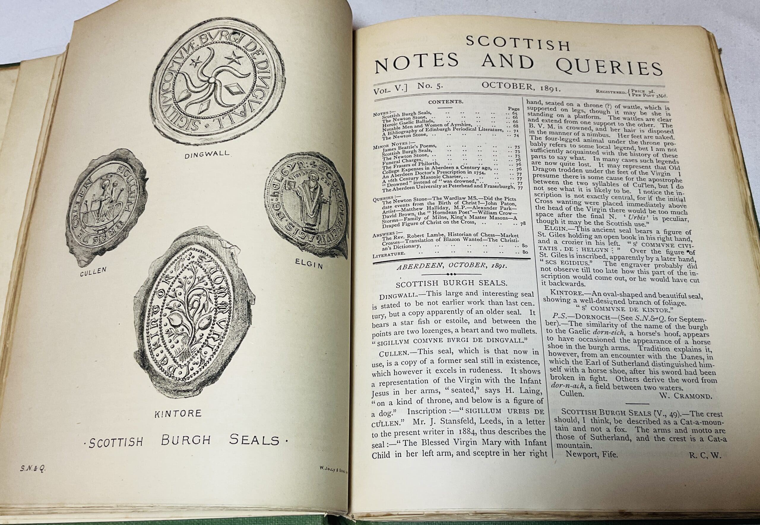 Scottish Notes and Queries Volume V and Volume VI- June 1891, to May 1893. (1st Series) - Image 3