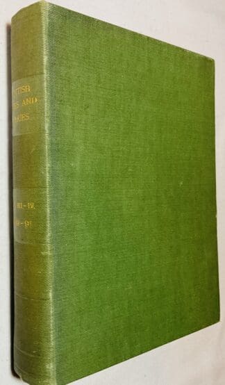 Scottish Notes and Queries  Volume  VII and Volume VIII- June 1893, to May 1895. (1st Series)
