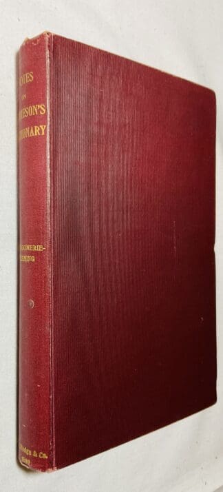 Desultory Notes on Jamieson's Scottish Dictionary