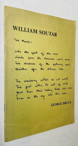 William Soutar [1898-1943]: The Man and the Poet - An Essay