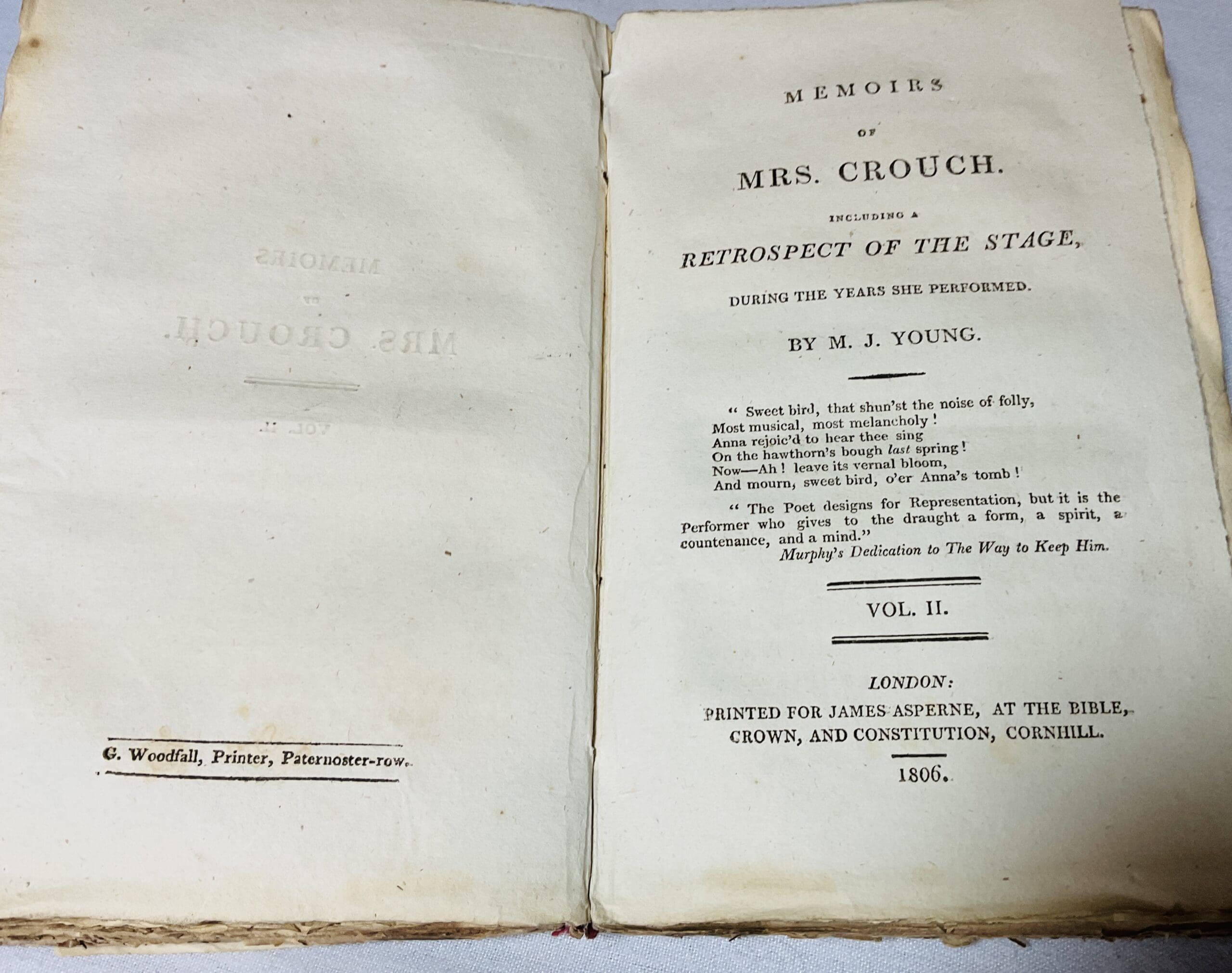 Memoirs of Mrs Crouch, Including a Retrospect of the Stage During the Years She Performed - Image 4