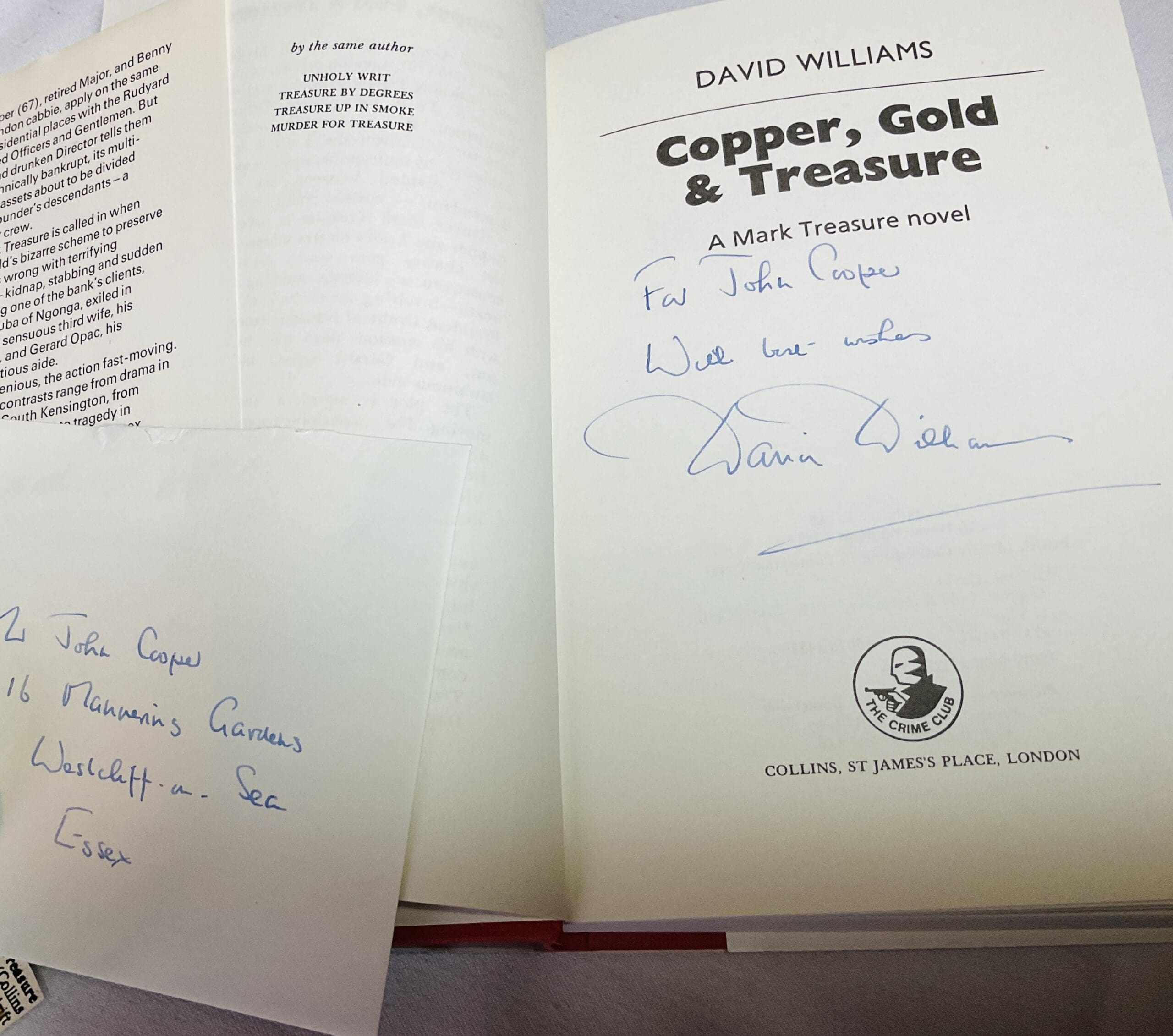 Copper, Gold & Treasure: A Mark Treasure Novel - Image 2