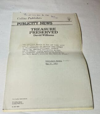 Press Reviews: Treasure Preserved