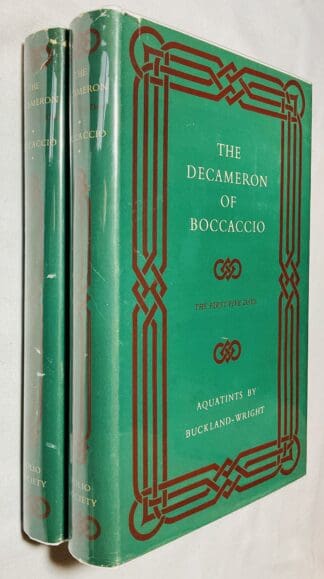 The Decameron of Giovanni Boccaccio [2 Volume set in dustjackets]