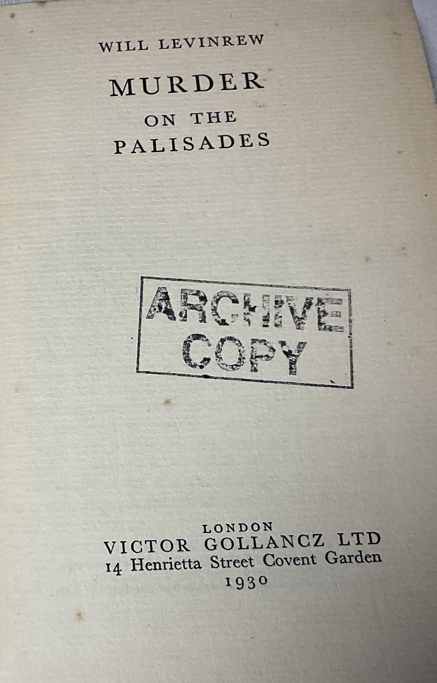 Murder on the Palisades - Image 2