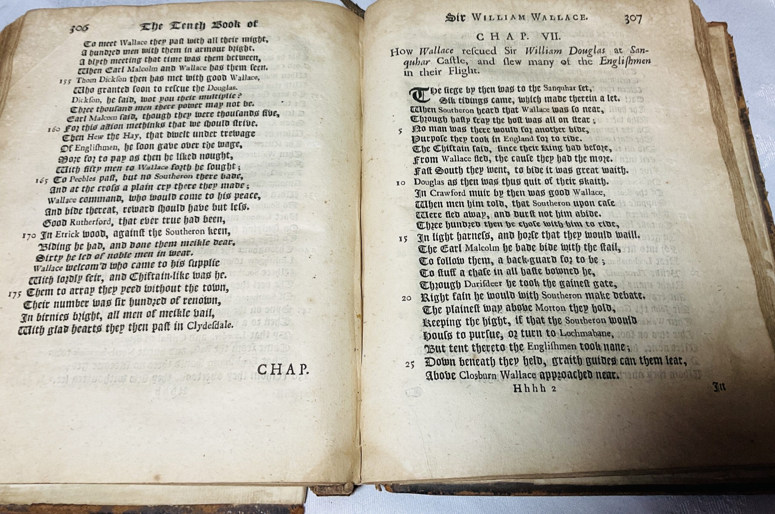 The Acts and Deeds of the Most Famous and Valiant Champion Sir William Wallace, Knight of Ellerslie, 2 parts in one volume, - Image 2