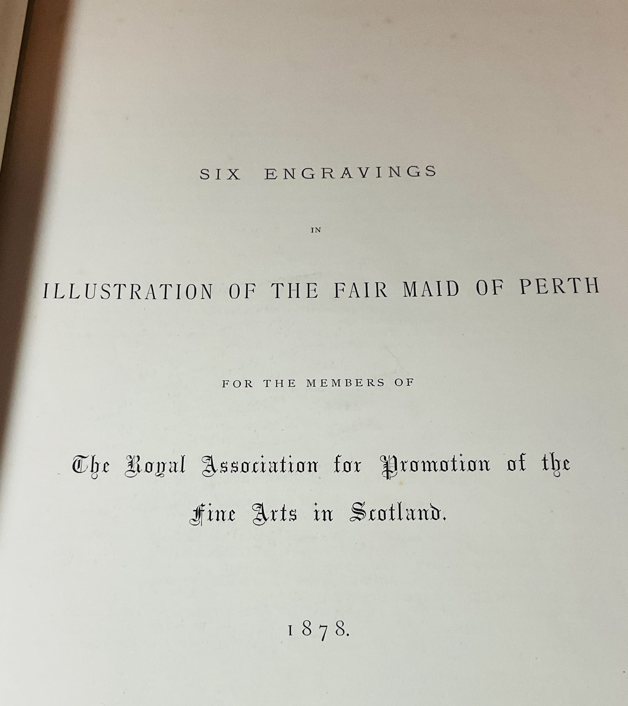 Six Engravings in Illustration of The Fair Maid of Perth - Image 2