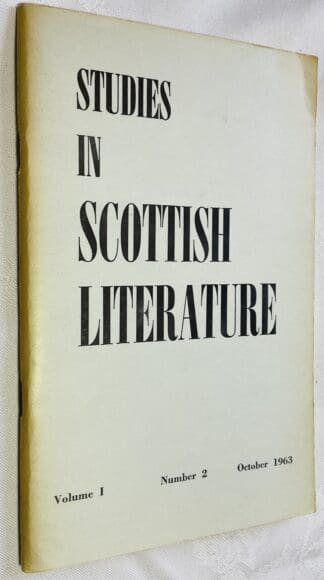 Studies in Scottish Literature Vol.1 No.2