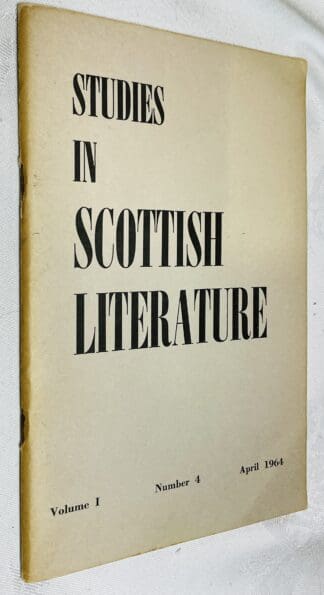 Studies in Scottish Literature Vol.1 No.3