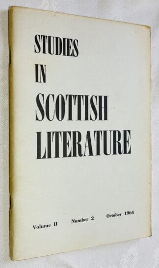 Studies in Scottish Literature Vol.2 No.2