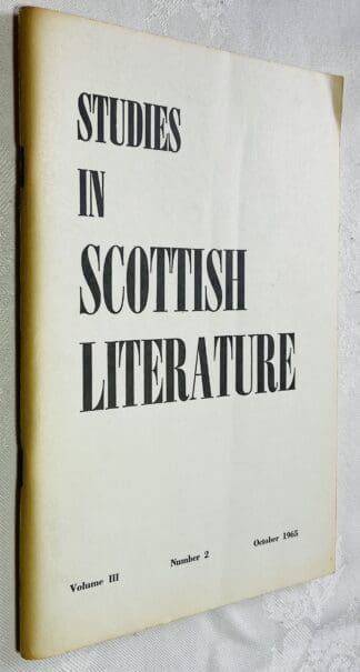 Studies in Scottish Literature Vol.3 No.2