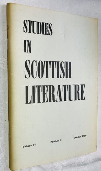 Studies in Scottish Literature Vol.4 No.2