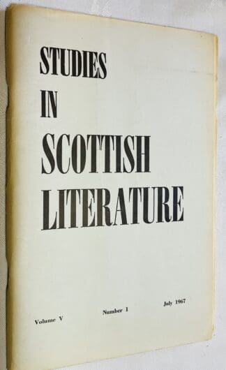 Studies in Scottish Literature Vol.5 No.1