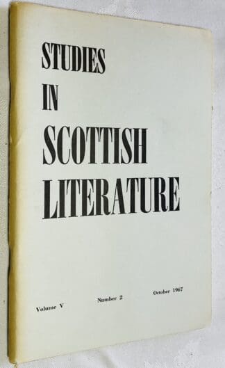 Studies in Scottish Literature Vol.5 No.2
