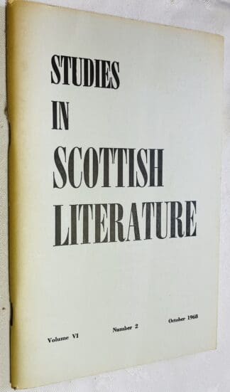 Studies in Scottish Literature Vol.6 No.2