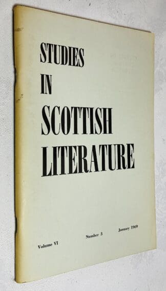 Studies in Scottish Literature Vol.6 No.3