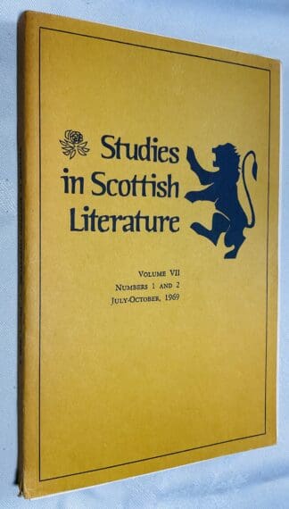Studies in Scottish Literature Vol.7 No.1 & 2