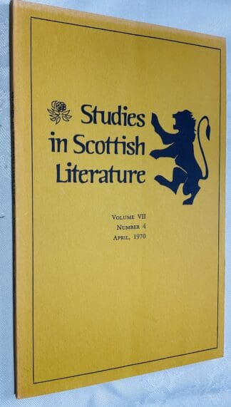 Studies in Scottish Literature Vol.7 No.3
