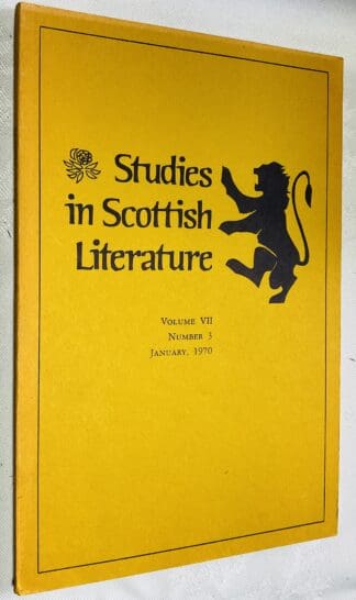 Studies in Scottish Literature Vol.7 No.4