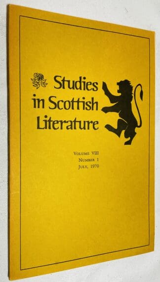 Studies in Scottish Literature Vol.8 No.1